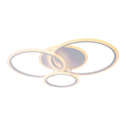 LED πολυέλαιος με τηλεχειριστήριο Lucy, 70W, 4 κύκλοι, κρύο/ζεστό/ουδέτερο φως, ασταθές, λευκό