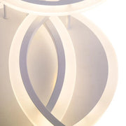 LED πολυέλαιος με τηλεχειριστήριο Lucy, 70W, 4 κύκλοι, κρύο/ζεστό/ουδέτερο φως, ασταθές, λευκό