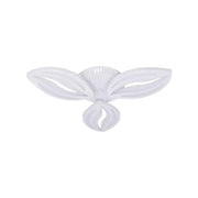 LED πολυέλαιος με τηλεχειριστήριο ορχιδέα, 39W, 3 πέταλα, κρύο/ζεστό/ουδέτερο φως, ασταθές, λευκό