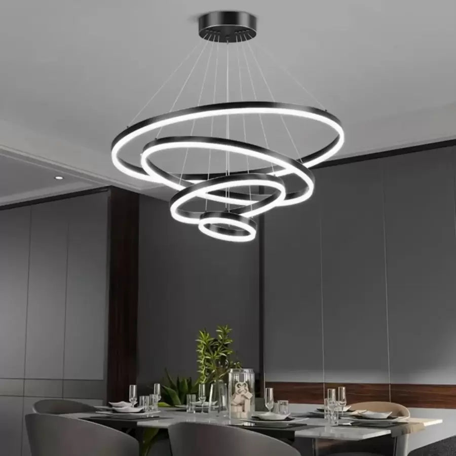 LED Lulus με τηλεχειριστήριο Azariah 112W Dimable Black