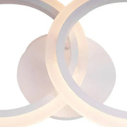 Πολυέλαιος LED με τηλεχειριστήριο BETTY 28W, 2 Κύκλοι, Κρύο/Ζεστό/Ουδέτερο φως, Ρυθμιζόμενο, Λευκό