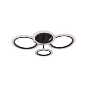 LED Lust με τηλεχειριστήριο Nathaniel 4 κύκλοι 44W κρύο/ζεστό/ουδέτερο μαύρο
