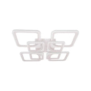 Πολυέλαιος LED με τηλεχειριστήριο ZOE 135W, 8 Τετράγωνα, Κρύο/Ζεστό/Ουδέτερο φως, Ρυθμιζόμενο, Λευκό