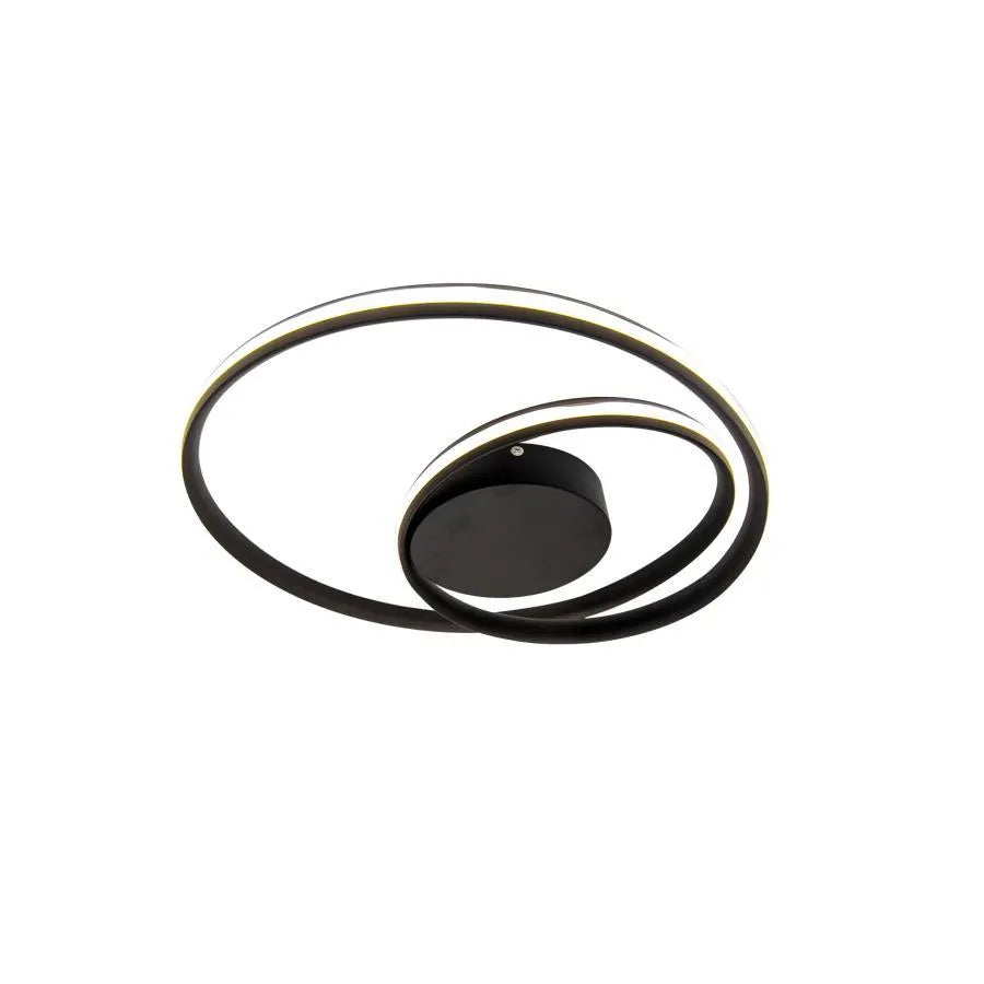 Πολυέλαιος LED με τηλεχειριστήριο VECTOR ARCADIA 57W, Κρύο/Ζεστό/Ουδέτερο φως, Ρυθμιζόμενο, Μαύρο