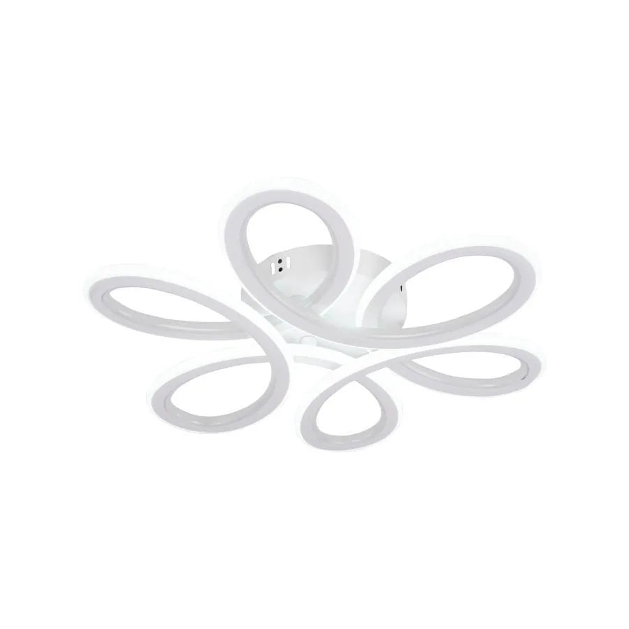 Πολυέλαιος LED με τηλεχειριστήριο ELIZA, 65W, Κρύο/Ζεστό/Ουδέτερο φως, Ρυθμιζόμενο, Λευκό