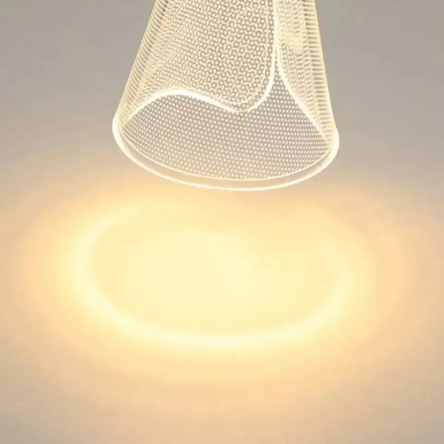 Κρεμαστός πολυέλαιος LED με τηλεχειριστήριο JEROME 58W, 10 Στοιχεία, Κρύο/Ζεστό/Ουδέτερο φως, Ρυθμιζόμενο, Χρυσό, Ρυθμιζόμενο ύψος