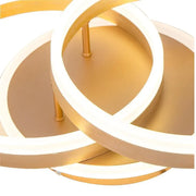 LED Lust με τηλεχειριστήριο Lyra, 120W, 2 κύκλοι, Dimble, βουρτσισμένο χρυσό, κρύο/ζεστό/ουδέτερο φως