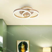 LED Lust με τηλεχειριστήριο Lyra, 120W, 2 κύκλοι, Dimble, βουρτσισμένο χρυσό, κρύο/ζεστό/ουδέτερο φως