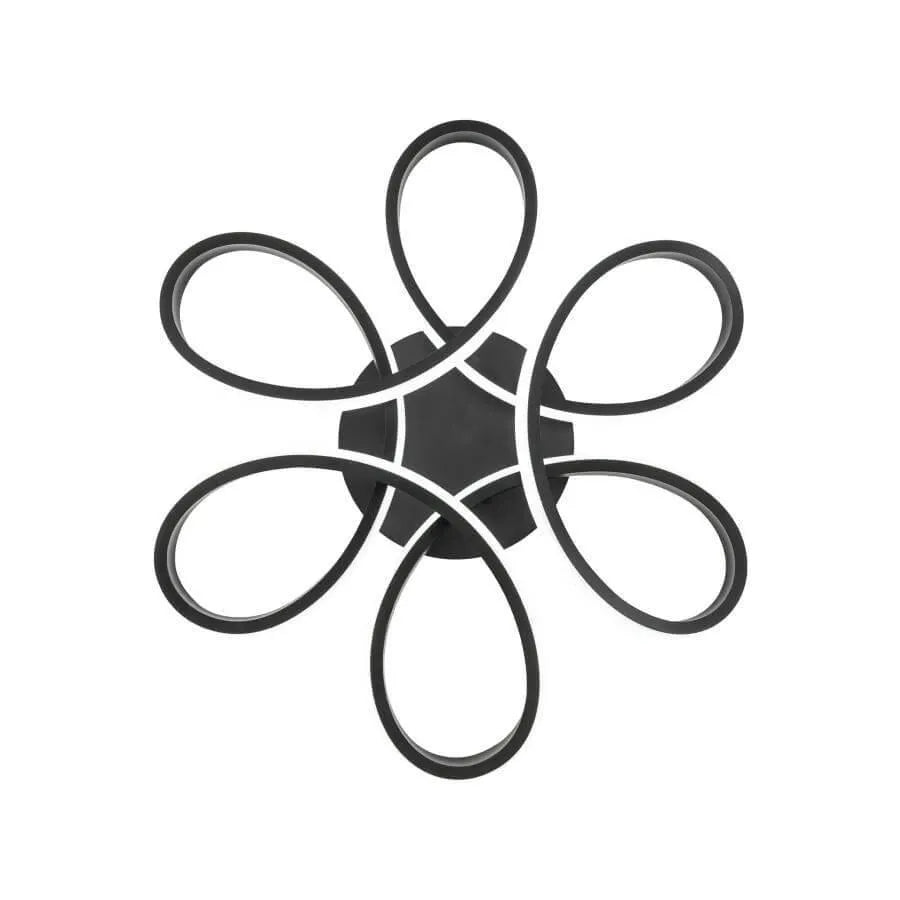 Πολυέλαιος LED με τηλεχειριστήριο HELIX 108W, Κρύο/Ζεστό/Ουδέτερο φως, Ρυθμιζόμενο, Μαύρο