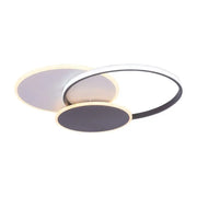 LED πολυέλαιος με τηλεχειριστήριο Mensa, 144W, λευκό με μαύρο, ακρυλικό, μαργαρίτα