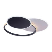 LED πολυέλαιος με τηλεχειριστήριο Mensa, 144W, λευκό με μαύρο, ακρυλικό, μαργαρίτα