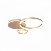 Πολυέλαιος LED με τηλεχειριστήριο MYRENE 110W, 2 Κύκλοι, Κρύο/Ζεστό/Ουδέτερο φως, Ρυθμιζόμενο, Χρυσό