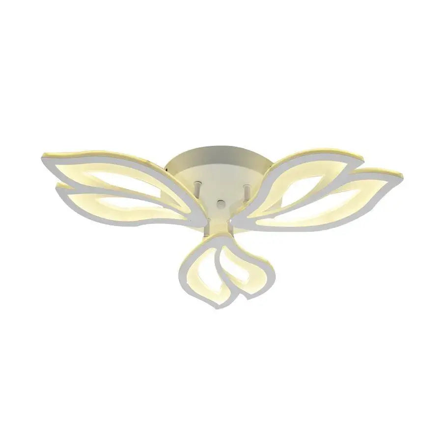 Πολυέλαιος LED με τηλεχειριστήριο LILY 44W, 3 Στοιχεία, Κρύο/Ζεστό/Ουδέτερο φως, Ρυθμιζόμενο, Λευκό