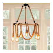 Λαγνεία ρουστίκ 6x e27 κυκλική αιωρούμενα κυκλική