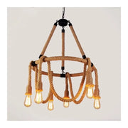 Λαγνεία ρουστίκ 6x e27 κυκλική αιωρούμενα κυκλική