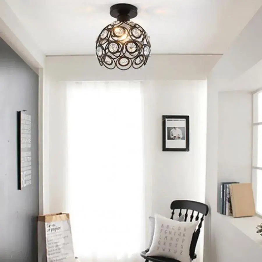 Vera Lust, 1*E27, μαύρο, μέταλλο και κρύσταλλο