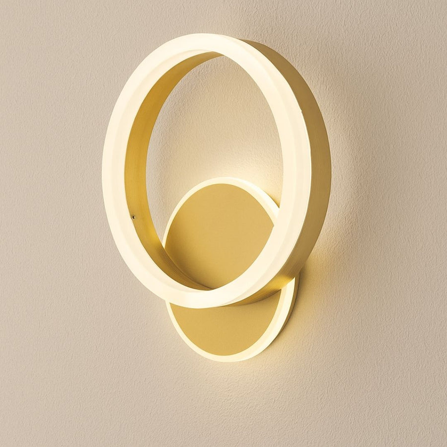 Επιτοίχιο φωτιστικό Dario LED, 34W, Κρύο/Ζεστό/Ουδέτερο φως, Χρυσό