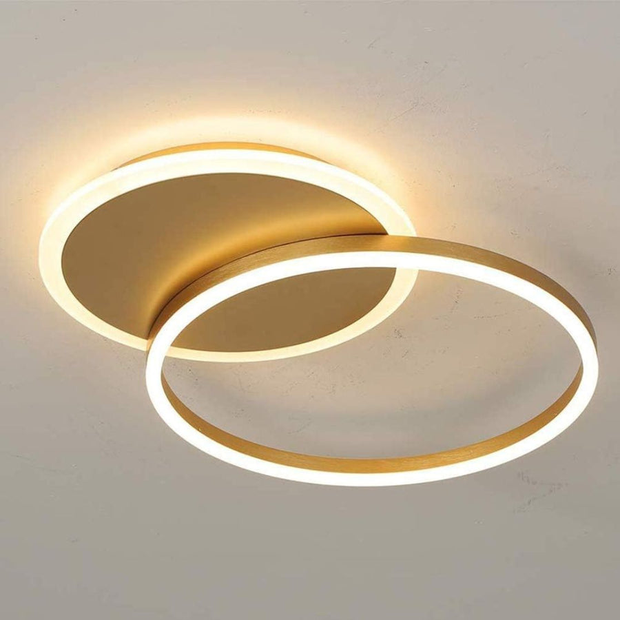 Dario LED Πολυέλαιος, 2 Κύκλοι, 47W, Κρύο/Ζεστό/Ουδέτερο φως, Χρυσό
