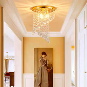 Crystal Ottavio Chandelier, διάμετρος 25cm, 2*E14, μέταλλο, χρυσός
