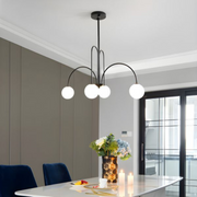 Torino Chandelier, 5*E27, μαύρο, μέταλλο