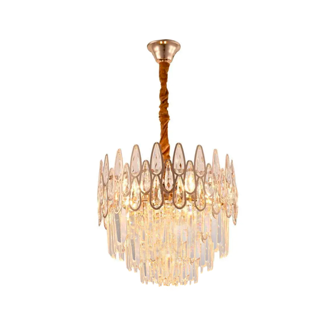 Crystal πολυέλαιος Alhambra Petito 3x E14, διάμετρος 30cm, γυαλιστερό χρυσό, ρυθμιζόμενο ύψος