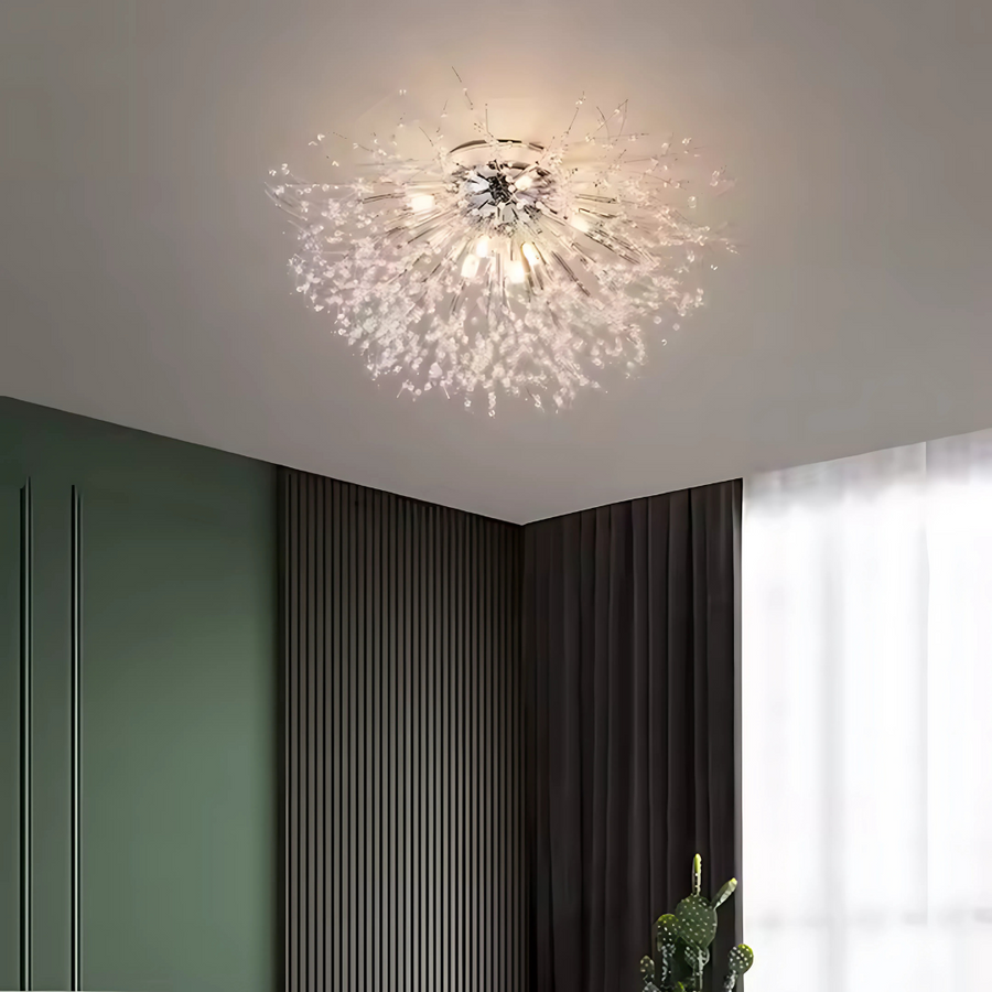 Rondo Vivace Crystal πολυέλαιος, 6x G9, 49cm, Chrome