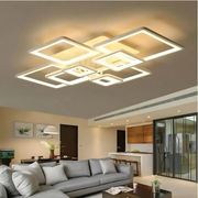 LED Lust με τηλεχειριστήριο, Ella, 8 τετράγωνα, 203W, κρύο/ζεστό/ουδέτερο φως, ασταθές, λευκό