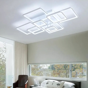 LED Lust με τηλεχειριστήριο, Ella, 8 τετράγωνα, 203W, κρύο/ζεστό/ουδέτερο φως, ασταθές, λευκό