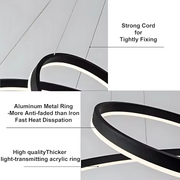 LED LED AMELIA 4000K 31W 49,9cm Black