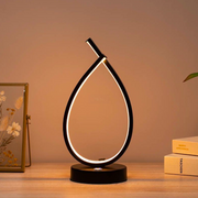 LED Genesis Lamp, 10W, κρύο/ζεστό/ουδέτερο φως, μέταλλο και ακρυλικό, μαύρο