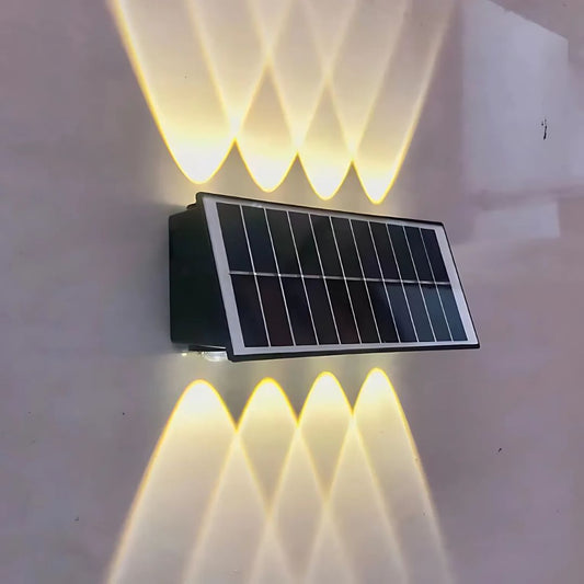 Φωτιστικό τοίχου Solaris Exterior LED, 8 πηγές φωτός, Warm Light, Μαύρο