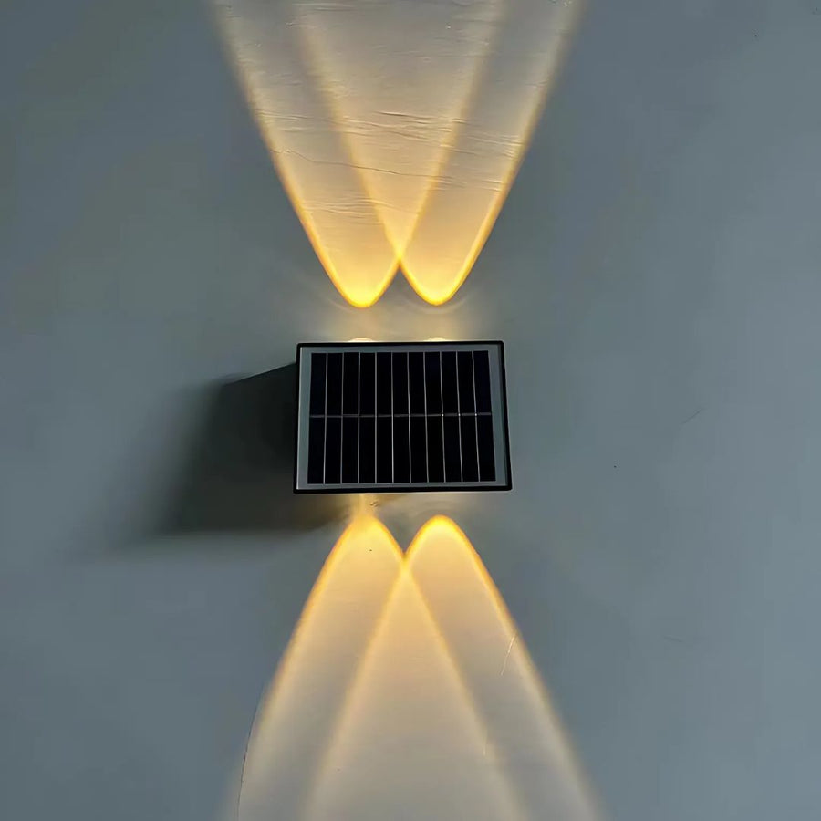 Φωτιστικό τοίχου Solaris Εξωτερικό LED, 4 πηγές φωτός, Warm Light, Μαύρο