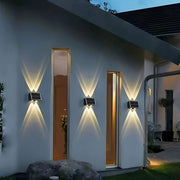 Φωτιστικό τοίχου Solaris Εξωτερικό LED, 4 πηγές φωτός, Warm Light, Μαύρο