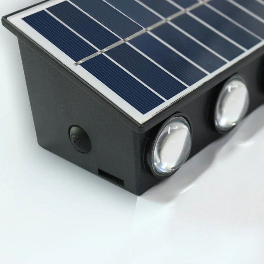 Φωτιστικό τοίχου Solaris Exterior LED, 8 πηγές φωτός, Warm Light, Μαύρο