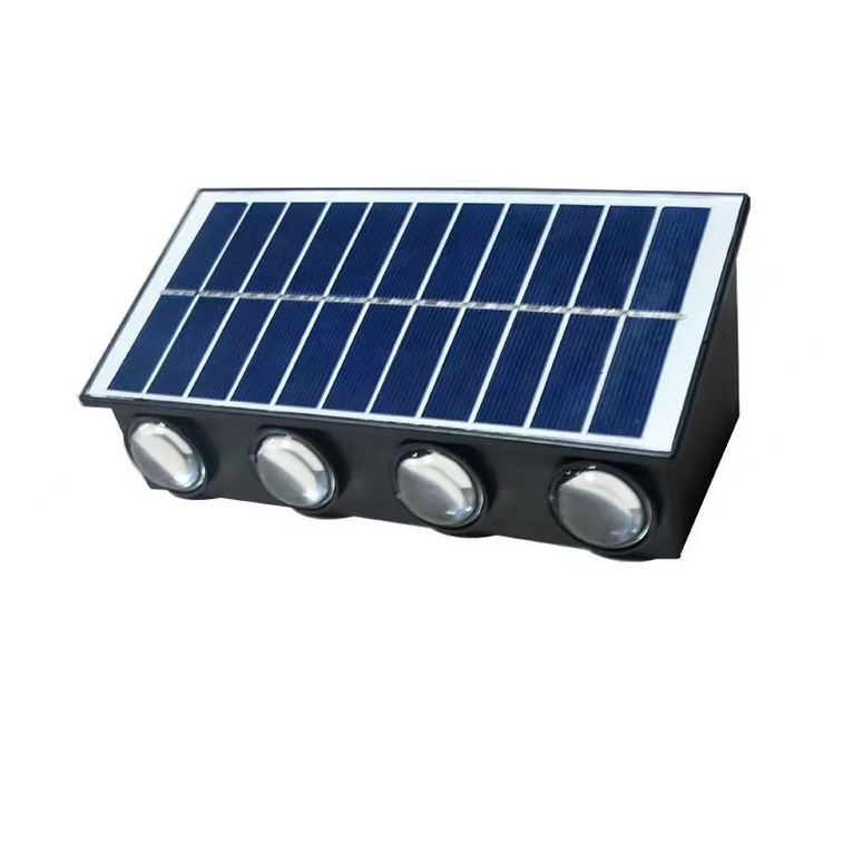 Φωτιστικό τοίχου Solaris Exterior LED, 8 πηγές φωτός, Warm Light, Μαύρο