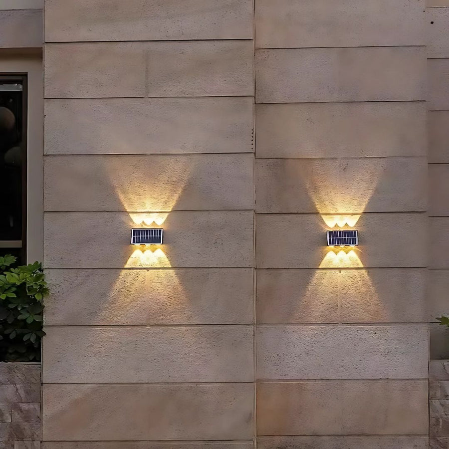 Φωτιστικό τοίχου Solaris Exterior LED, 6 Πηγές Φωτός, Θερμό Φως, Μαύρο
