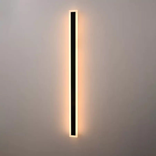 Mack Φωτιστικό τοίχου LED εξωτερικού χώρου, Μήκος 120cm, 16W, IP65, Μεταλλικό, Γραμμικό, Μαύρο