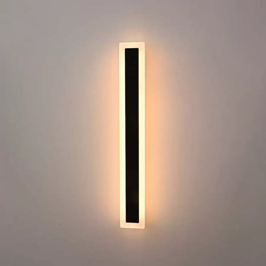 Mack Φωτιστικό τοίχου LED εξωτερικού χώρου, Μήκος 60cm, 8W, IP65, Μεταλλικό, Γραμμικό, Μαύρο