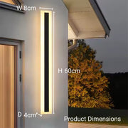 Εφαρμόστε εξωτερικό LED Marcus 24W Black White