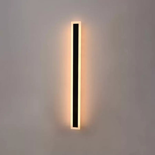 Mack Φωτιστικό τοίχου LED εξωτερικού χώρου, Μήκος 90cm, 13W, IP65, Μεταλλικό, Γραμμικό, Μαύρο