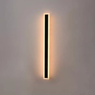 Mack Φωτιστικό τοίχου LED εξωτερικού χώρου, Μήκος 90cm, 13W, IP65, Μεταλλικό, Γραμμικό, Μαύρο