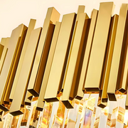 Κρυστάλλινος πολυέλαιος BLOIS Ascender E14, Διάμετρος 60cm, Χρυσός, Ρυθμιζόμενο Ύψος