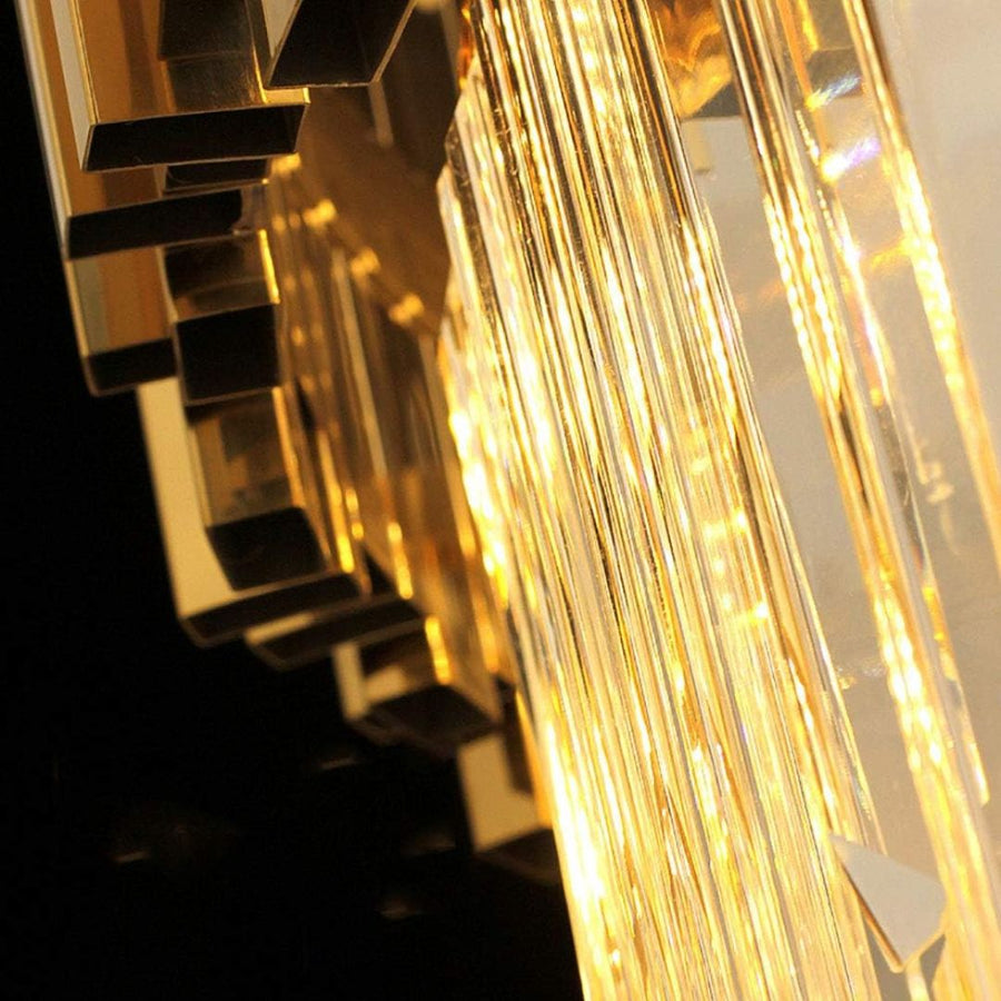 Κρυστάλλινος πολυέλαιος BALMORAL Magno, 9x E14, Διάμετρος 60cm, Χρυσός, Ρυθμιζόμενο ύψος