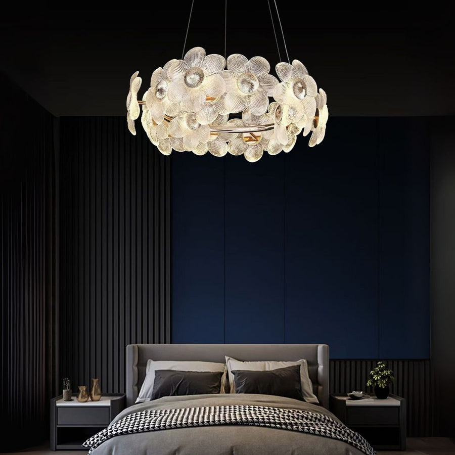 Crystal Chandelier Cadenza Allegro, 10x E14, Διάμετρος 48cm, Ρυθμιζόμενο ύψος, Χρυσός