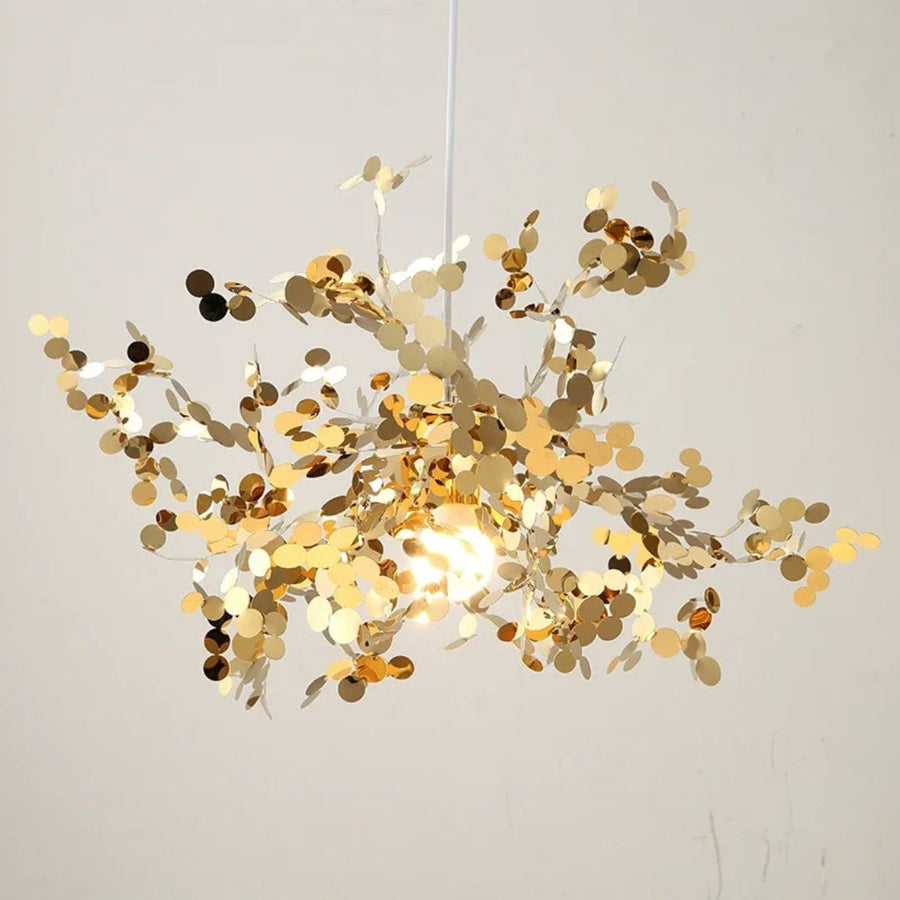 Μοντέρνος πολυέλαιος, CAPRICIO Allegro, 2xE14, Διάμετρος 40cm, Χρυσός, Ρυθμιζόμενο Ύψος