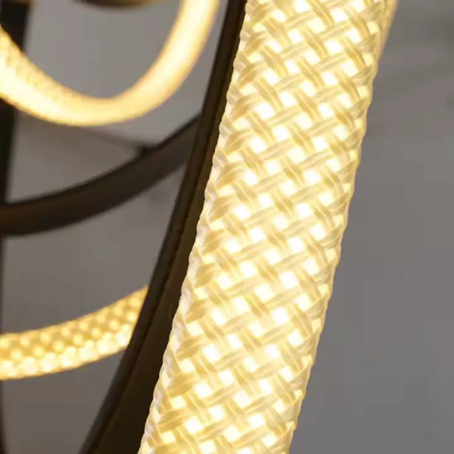 Μοντέρνος Πολυέλαιος, LED, ARIA Largo, 31W, Ζεστό φως, Μαύρο