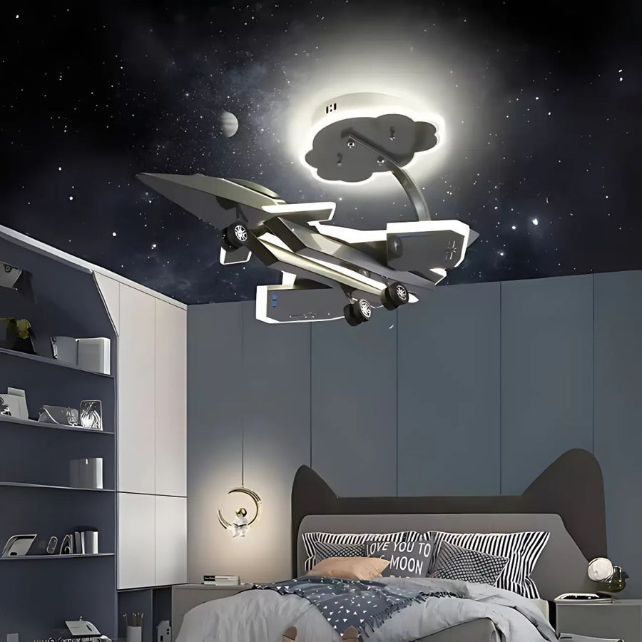 Πολυέλαιος FIGHTER LED, 100W, Κρύο/Ζεστό/Ουδέτερο φως, Ασημί