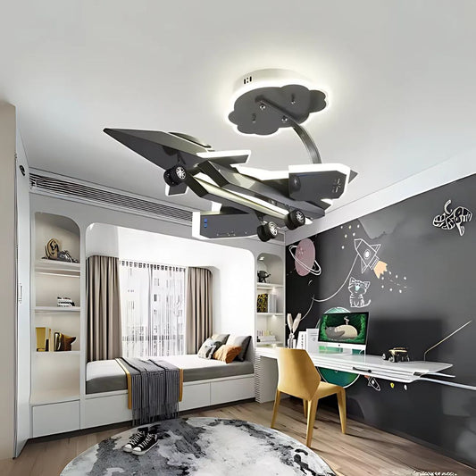 Πολυέλαιος FIGHTER LED, 100W, Κρύο/Ζεστό/Ουδέτερο φως, Ασημί