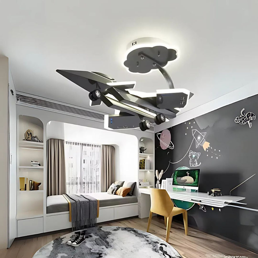 Πολυέλαιος FIGHTER LED, 100W, Κρύο/Ζεστό/Ουδέτερο φως, Ασημί