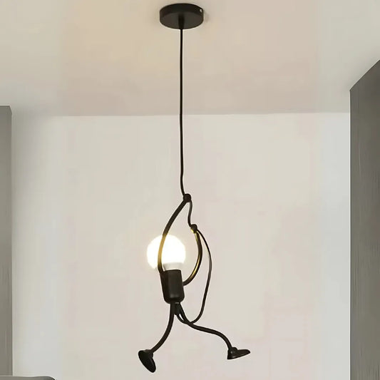 MODERN Πολυέλαιος, Τύπος Εκκρεμές, FANTASIA, Φιγούρα, 1xE27, Ρυθμιζόμενο ύψος, Μαύρο
